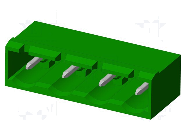 Connector: ontkoppelbare terminal strip; contact; mannelijk Connector: ontkoppelbare terminal strip; contact; mannelijk